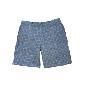 NIKE Golf Tour Performance Golf Shorts Gray Plaid Men’s Size 38 Dri-Fit -Sports